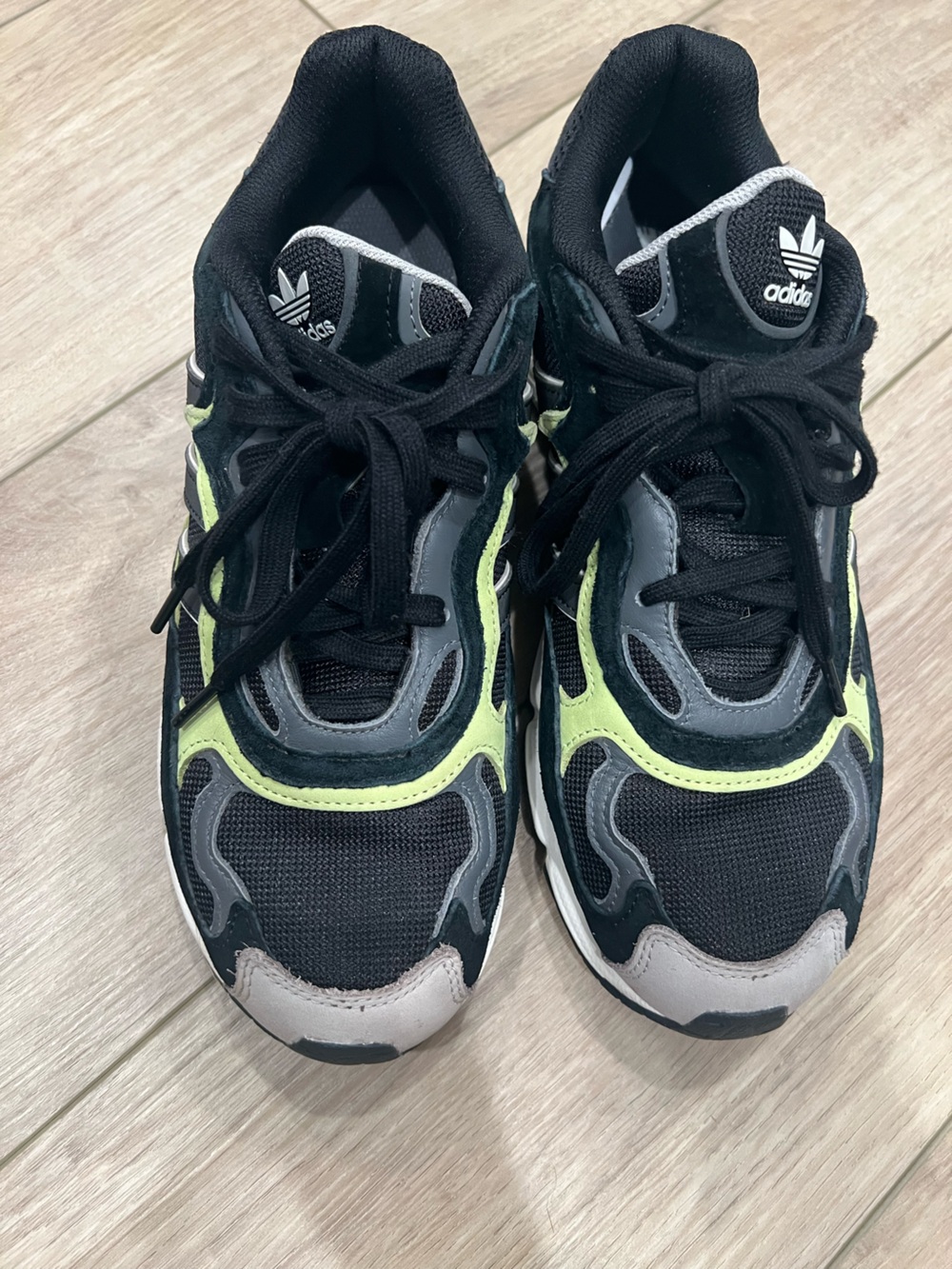 adidas Adiprene - Men’s - Black and Green Trail Sneakers